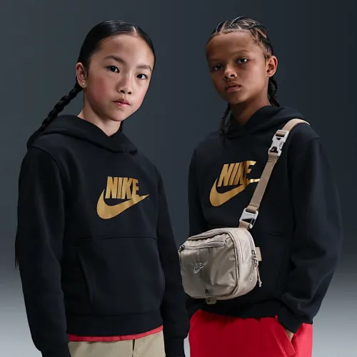 Nike Sportswear Club Fleece Big детские Толстовка с капюшоном цвет черный