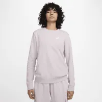 Nike Sportswear Club Fleece жіноча Crew-Neck світшот колір фіолетовий