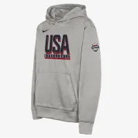 USAB Big дитячі Nike баскетбольні Practice Толстовка з капюшоном колір сірий