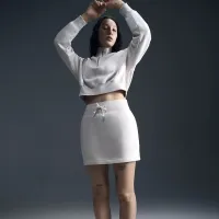 Nike Sportswear Phoenix Fleece женская Slim Mini юбка цвет коричневый