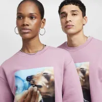 Nike SB Skate Fleece Crew цвет фиолетовый