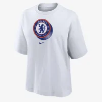 Chelsea FC женская Nike Soccer Boxy футболка цвет белый