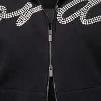 Nike Jordan MVP мужские Full-Zip Fleece Толстовка с капюшоном цвет черный