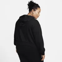 Nike Sportswear Chill Terry женская Loose Full-Zip French Terry Толстовка с капюшоном (большие размеры) цвет черный
