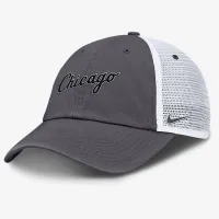 Chicago цвет белый Sox Wordmark Club мужские Nike MLB Trucker Adjustable Hat цвет серый