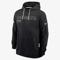 New England Patriots Crucial Catch Sideline чоловічі Nike Dri-FIT NFL Pullover Толстовка з капюшоном колір чорний