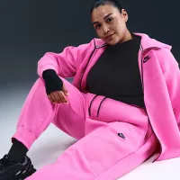 Nike Sportswear Tech Fleece жіноча Mid-Rise Joggers (великі розміри) Pink