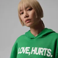 Nike Jalen Hurts женская Fleece Толстовка с капюшоном цвет зеленый