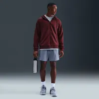Nike Primary Fleece чоловічі Dri-FIT UV Full-Zip Performance Толстовка з капюшоном колір червоний