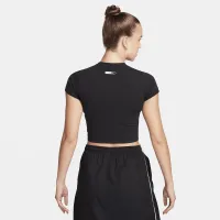 Nike Sportswear женская Cropped футболка цвет черный