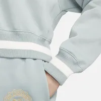 Nike Sportswear Phoenix Fleece Heritage женская оверсайз 1/2-Zip Crop свитшот цвет серый