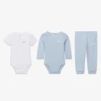 Nike Essentials Baby (0-9M) 3-Piece Bodysuit комплект блакитний