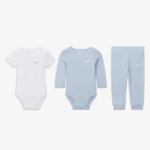 Nike Essentials Baby (0-9M) 3-Piece Bodysuit набор синий