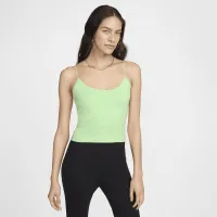 Nike Sportswear Chill Knit женская Tight Cami Tank цвет зеленый