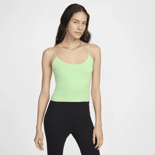 Nike Sportswear Chill Knit жіноча Tight Cami Tank колір зелений