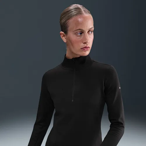Nike One жіноча Therma-FIT 1/2-Zip Mid Layer колір чорний