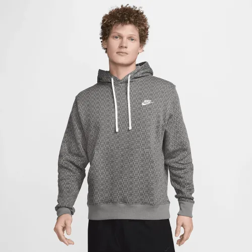 Nike Sportswear Club Fleece чоловічі Pullover Толстовка з капюшоном колір сірий