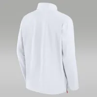 Oklahoma Sooners Sideline Coach чоловічі Nike College 1/2-Zip Hooded Куртка колір білий