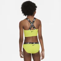 Nike Big дитячі (Girls') Swim Cross-Back Midkini комплект колір зелений