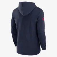 New England Patriots Sideline чоловічі Nike Dri-FIT NFL Long-Sleeve Hooded Top блакитний