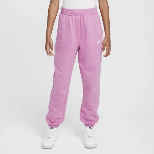 Nike Sportswear Club Fleece Big дитячі Loose Pants Pink