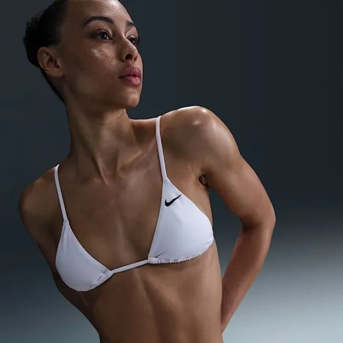 Nike Swim Essential жіноча Triangle Bikini Top колір білий