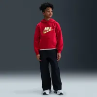 Nike Sportswear Club Fleece Big детские Толстовка с капюшоном цвет красный