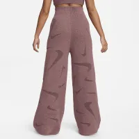 Nike Sportswear Phoenix Cozy Букле женская С высокой Талией Wide-Leg Knit Pants цвет фиолетовый