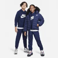 Nike Sportswear Club Fleece Big детские Толстовка с капюшоном синий