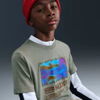 Nike Sportswear Big детские футболка цвет зеленый