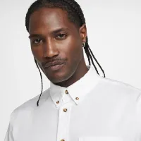 Nike Life чоловічі Long-Sleeve Oxford Button-Down Shirt колір білий
