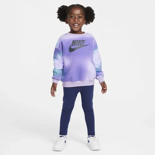 Nike Solarized Toddler Crew and лосины набор синий