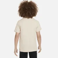 Nike Sportswear Big детские хлопковыефутболка цвет коричневый