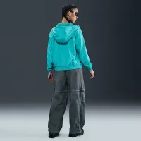 Nike Sportswear Classic Wovens женская Loose UV Protection Hooded Куртка цвет зеленый