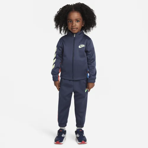 Nike Dri-FIT Colorblocked Toddler 2-Piece Full-Zip набор синий