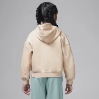 Nike Jordan Brooklyn Essentials Little детские Pullover Толстовка с капюшоном цвет коричневый