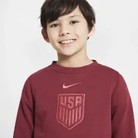 USMNT Club Big дитячі (для хлопчиків) Nike Soccer Crew-Neck світшот колір червоний