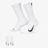 NikeCourt Multiplier Cushioned Tennis Crew носки (2 пары) цвет белый