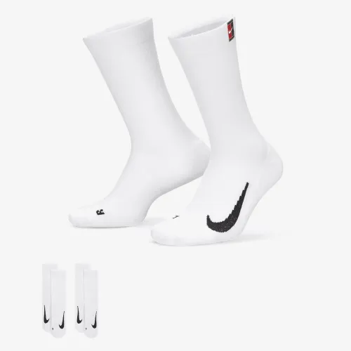NikeCourt Multiplier Cushioned Tennis Crew шкарпетки (2 пар) колір білий