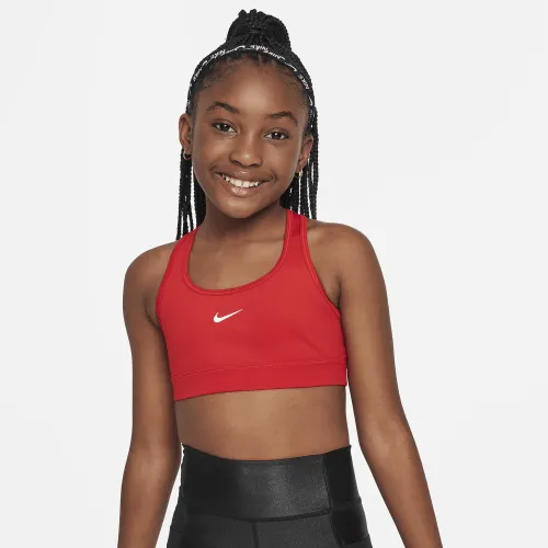 Nike Swoosh Big детские (Girls') Sports Bra цвет красный