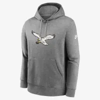 Philadelphia Eagles Rewind Club Logo Men’s Nike NFL Pullover Толстовка з капюшоном колір сірий