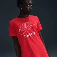 Nike Swoosh женская Cheer футболка цвет красный