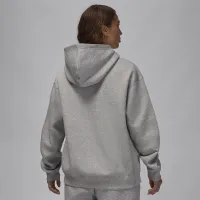 Nike Jordan Brooklyn Fleece жіноча Pullover Толстовка з капюшоном колір сірий