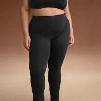 NikeSKIMS Matte женская С высокой Талией V-Panel Straight лосины цвет черный