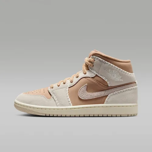 Nike Air Jordan 1 Mid SE женская Кроссовки цвет коричневый