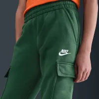 Nike Sportswear Club Fleece Big детские Cargo Pants цвет зеленый