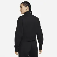 Nike Sportswear Phoenix Fleece жіноча 1/2-Zip Cropped світшот колір чорний