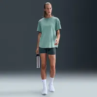Nike One Relaxed женская Dri-FIT Short-Sleeve Top цвет зеленый