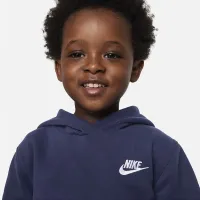 Nike Sportswear Club Fleece Toddler Pullover Толстовка с капюшоном синий