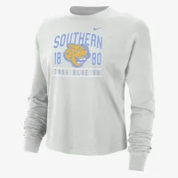 Southern женская Nike College Boxy Long-Sleeve футболка цвет серый